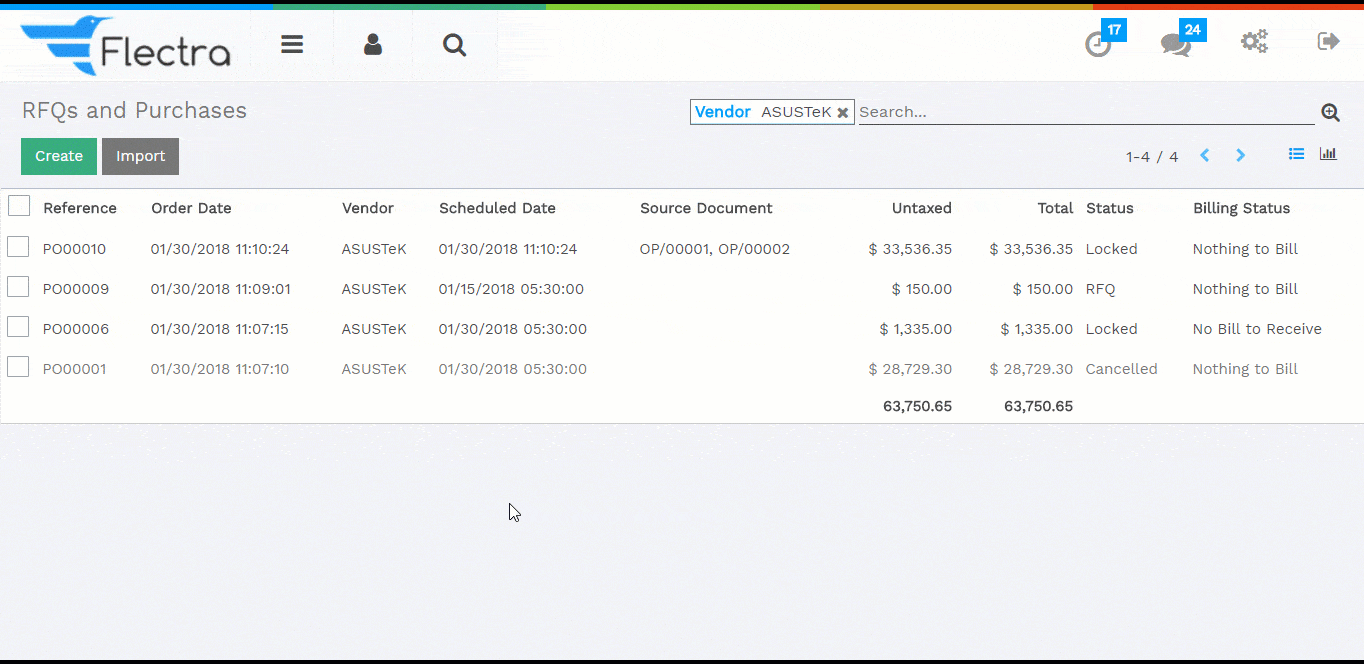 Flectra text and image block
