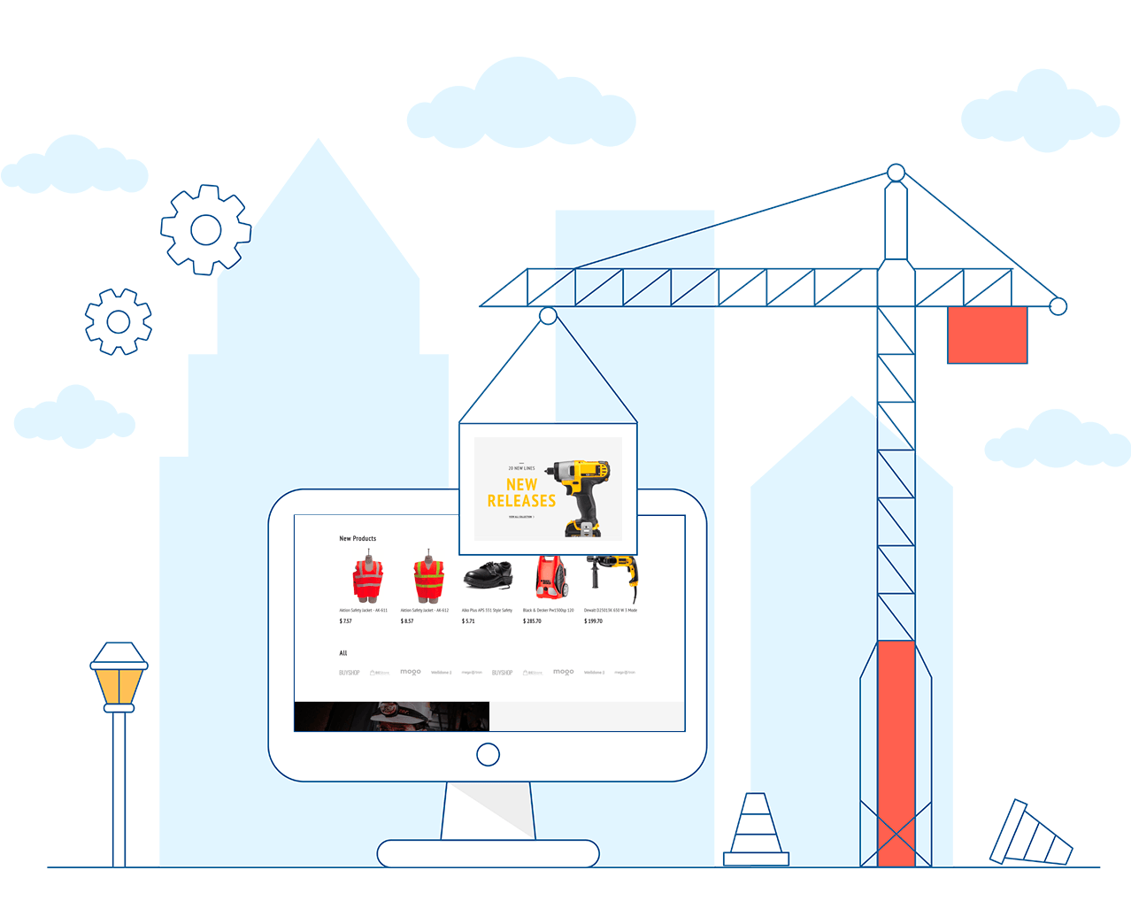 Flectra text and image block